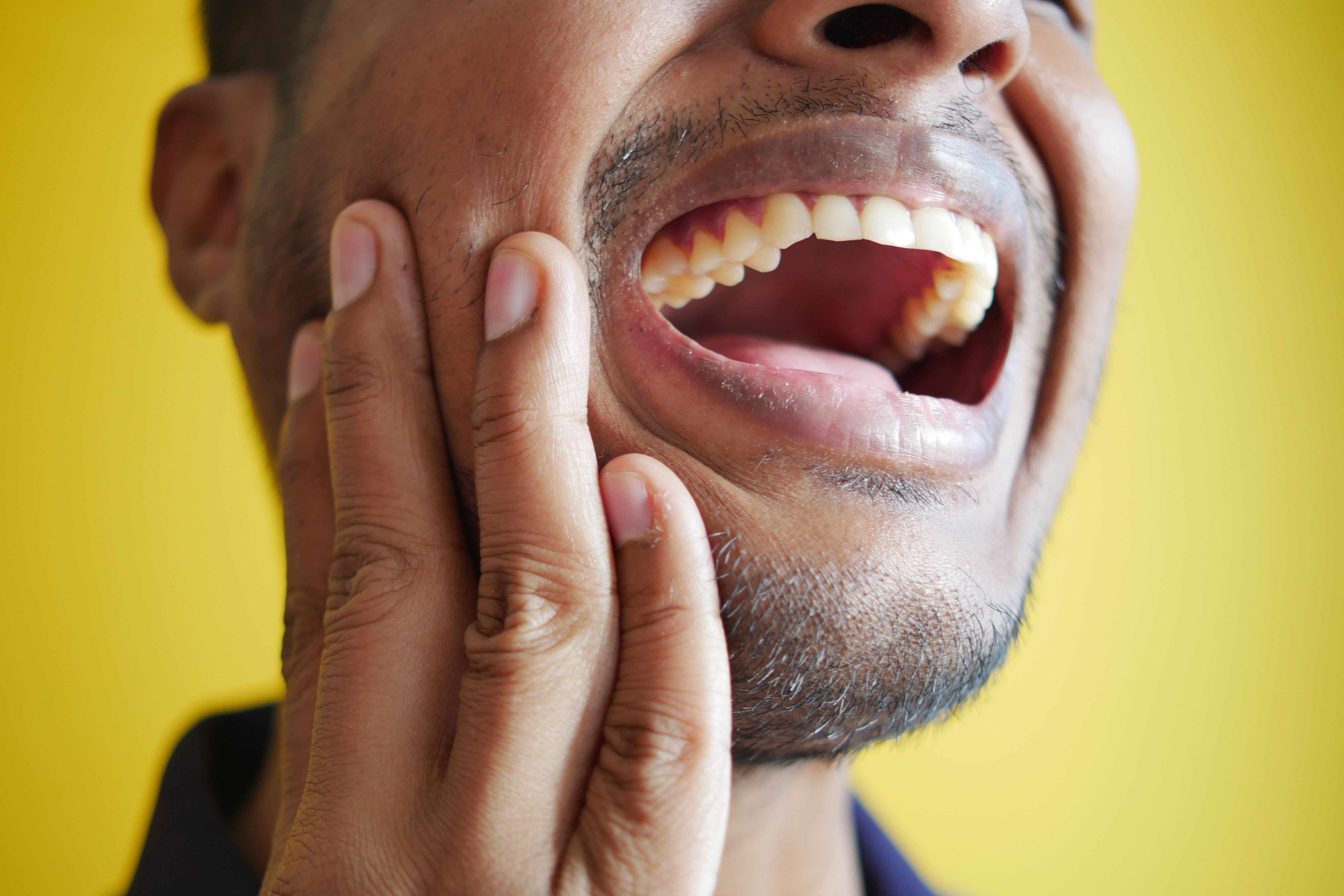 Patient at a dental check-up appointment